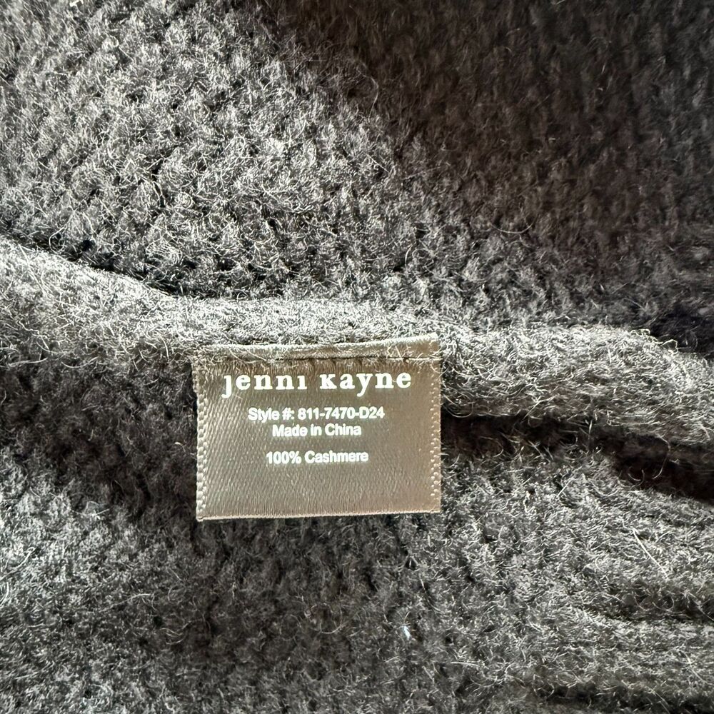 NEW Jenni Kayne 100% Cashmere Amelia Crew Neck Oversized Sweater in Black Sz XXS - Picture 13 of 16